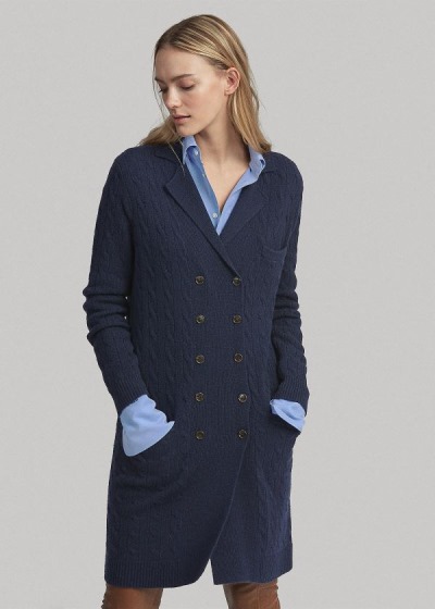 Polo Ralph Lauren Cable-Knit Cashmere Cardigan Dame Danmark (VLRUH6057)